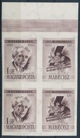 ** 1955 Bélyegnap Bartók ívszéli Vágott Pár Jobb Oldali Szelvénnyel (20.000) / 2 X Mi 1452 Zf With Tab On The Right Side - Sonstige & Ohne Zuordnung