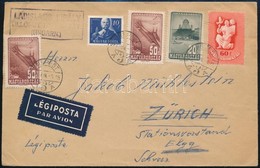 1948 Légi Levél Zürichbe / Airmail Cover To Zürich - Sonstige & Ohne Zuordnung