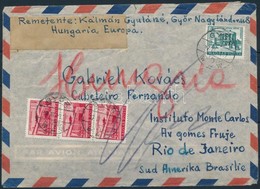 1957 Légi Levél Brazíliába / Airmail Cover To Brasil - Other & Unclassified
