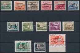 ** 1956 Sopron 14 értékes I.+II. Sor (A Nagy Sor Példányszáma 500, A Közepesé Pedig Mindössze 300!!) (300.000) / Set Of  - Other & Unclassified