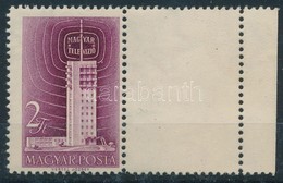 ** 1958 Televízió Jobb Oldali üres Mezővel, B Fogazással / Mi 1511 With Blank Field On The Right Side, Perforation 12 - Altri & Non Classificati