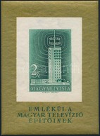 ** 1958 Televízió Vágott Blokk (25.000) / Mi 26 Imperforate Block - Autres & Non Classés