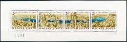 ** 1961 Bélyegnap - Budapest Panoráma Blokk (90.000) (jobb Oldalon Ránc) / Mi 1789-1792 Block, Present Of The Post (crea - Autres & Non Classés