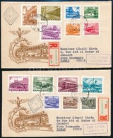 1963 Közlekedés I. Vágott Sor 2 Db Ajánlott FDC-n (15.000) / Mi 1924-1937 Imperforate Set On 2 Registered FDC's - Sonstige & Ohne Zuordnung