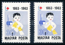 ** 1963 Vöröskereszt 30f, Eltolódott Sárga Színnyomat / Mi 1944, Strongly Shifted Yellow Colour - Autres & Non Classés