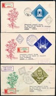 1963 Nagy Idők - Nagy Események Vágott Sor 15 Db Ajánlott FDC-n (17.500) / Imperforate Set On 15 Registered FDC's - Sonstige & Ohne Zuordnung