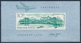 ** 1964 Erzsébet Híd Vágott Blokk (20.000) / Mi 45 Imperforate Block - Andere & Zonder Classificatie