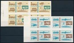 ** 1966 Közlekedési Múzeum (II.) Vágott Sor ívszéli Négyes Tömbökben (14.000) / Mi 2220-2221 Imperforate Blocks Of 4 - Sonstige & Ohne Zuordnung