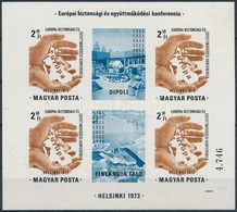 ** 1973 Helsinki Vágott Blokk (25.000) / Mi 99 Imperforate Block - Otros & Sin Clasificación