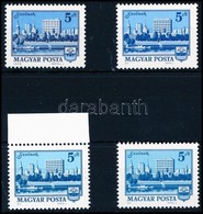 ** 1975 Szolnok Mind A 4 Létező Papír- és Gumivariáció / 4 X Mi 3025 Paper And Gum Varieties - Otros & Sin Clasificación