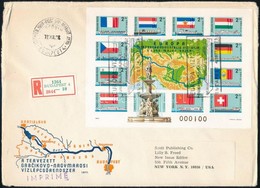 1977 Duna-Majna-Rajna Vágott Blokk Ajánlott FDC-n (25.000) / Mi 128 Imperforate Block On Registered FDC - Altri & Non Classificati