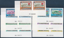 ** 1981 Duna Vágott Sor ívsarki Párokban, ívszéli Jelzéssel (24.000) / Mi 3514-3520 Imperforate Corner Pairs - Other & Unclassified