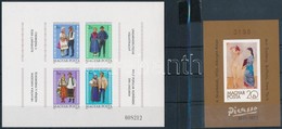 ** 1981 Népviselet és Picasso Vágott Blokkok (14.000) / Mi 152 + 154 Imperforate Blocks - Otros & Sin Clasificación