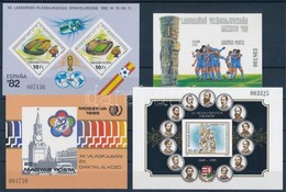 ** 1982-1989 4 Klf Vágott Blokk (18.500) / 4 Different Imperforate Blocks - Otros & Sin Clasificación