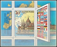 ** 1983 Interparlamentáris Unió 'A Magyar Posta Ajándéka' Blokk (17.000) / Mi Block 163, Present Of The Post - Other & Unclassified