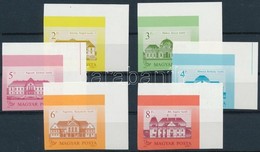 ** 1986 Kastélyok I. ívsarki Vágott Sor (15.000) / Mi 3854-3859 Imperforate Corner Set - Sonstige & Ohne Zuordnung