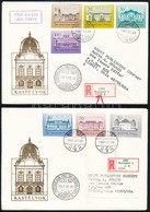 1987 Kastélyok II. Vágott Sor 2 Db Ajánlott FDC-n (30.000) / Mi 3901-3904 Imperforate Set On 2 Registered FDC's - Otros & Sin Clasificación