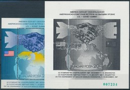 ** 1987 Csúcstalálkozó Blokk + Feketenyomat Változat Zöld Sorszámmal / Mi Block 194 + Black Print - Altri & Non Classificati