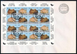 1991 Magyarország Csatlakozása A CEPT-hez Vágott Teljes ív FDC-n (50.000+) / Mi 4131-4132 Imperforate Complete Sheet On  - Sonstige & Ohne Zuordnung