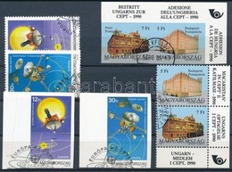 O 1991 CEPT összefüggő Fogazott és Vágott Pár + Európa Az űrben Fogazott és Vágott Pár (15.400) / Mi 4131-4134 Perforate - Otros & Sin Clasificación