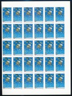 ** 1991 Europa CEPT - Európa Az űrben Vágott Sor 30-as ívdarabokban (210.000) / 4133-4134 Imperforate Blocks Of 30 - Altri & Non Classificati