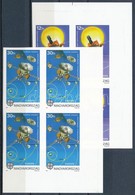 ** 1991 Európa Az űrben Vágott Sor ívsarki Négyestömbökben (28.000) / Mi 4133-4134 Imperforate Corner Blocks Of 4 - Sonstige & Ohne Zuordnung