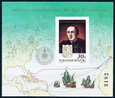 ** 1991 Amerika Felfedezésének 500. évfordulója Vágott Blokk  / Mi 217 Imperforate Block - Autres & Non Classés