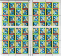 ** 2002 Europa CEPT Cirkusz 10 Db Kisív (80.000) / 10 X Mi 4727 Mini Sheets - Other & Unclassified