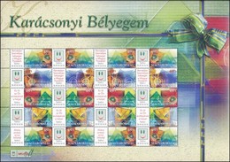 ** 2004 Karácsony Bélyegem 3 Klf Teljes ív, Sorszám Nélkül (33.000) / Christmas 3 Different Complete Sheets Without Numb - Other & Unclassified