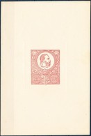 ** 1921 50 éves A Kőnyomat Bélyeg Piros Emlékív / Souvenir Sheet Red - Altri & Non Classificati