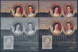 ** 1998/12 Ferenc József 4 Db-os Emlékív Garnitúra Azonos Sorszámmal (50.000) / Souvenir Sheet Collection With 4 Varieti - Other & Unclassified