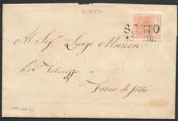 1857 15 Centes Levélen / Mi 3 On Cover 'S.VITO' - Forno - Other & Unclassified