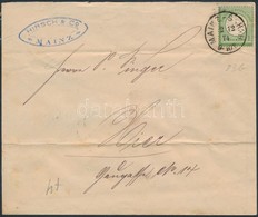 1874 Mi 23b Levélen / On Cover. Certificate: Hennies - Otros & Sin Clasificación