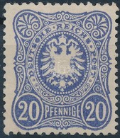 ** 1875 Mi 34a, Függőleges Papírránccal / With Paper Crease (Mi EUR 3.500.-) Certificate, Signed: Wiegand - Altri & Non Classificati