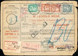 1912 Csomagszállító Budapestre / Parcel Card To Hungary - Otros & Sin Clasificación