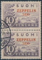 O 1930 Zeppelin Felülnyomott Pár Mi 161 - Sonstige & Ohne Zuordnung