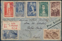 1936 Ajánlott Légi Levél Magyarországra / Registered Airmail Cover To Hungary - Autres & Non Classés