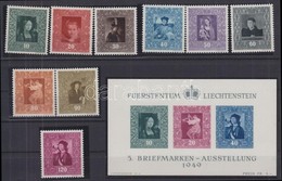 ** 1949 Festmények Sor Mi 268-276 + Blokk Mi 5 - Other & Unclassified