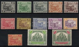 * 1922/1934 Forgalmi Bélyegek, 13 érték / Definitive Stamps Mi 51, 53-54, 58, 60, 62, 65-66, 68-70, 74, 76 - Sonstige & Ohne Zuordnung