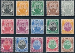 ** Johore 1949 Forgalmi 15 érték Mi 115-118, 120-121, 123, 125-126, 128, 131-135 - Otros & Sin Clasificación