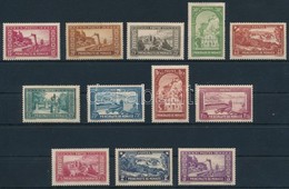 ** * 1933 Forgalmi 12 érték Mi 120-128, 130-132 (75C Falcos / Hinged) (betapadásnyomok, Sárgás Gumi / Gum Disturbances,  - Autres & Non Classés