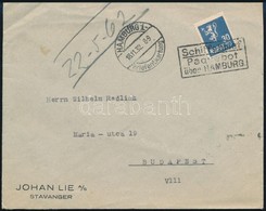 1932 Hajóposta Levél Budapestre / Sea Post Cover To Hungary 'Schiffsbrief / Paquebot über Hamburg' - Autres & Non Classés