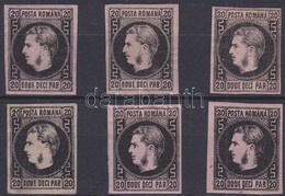 (*) * 1866 6 Típus (1-5 Falcos) Mi 16y - Autres & Non Classés