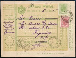 1907 Pénzutalvány / PS-money Order With Additional Franking - Other & Unclassified