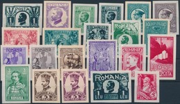 (*) 1923-1930 Kiadatlan Bélyegek Próbanyomatai, 23 Db / 23 Proofs Of Unissued Stamps - Otros & Sin Clasificación