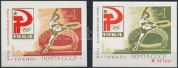 ** 1964 Tokioi Olimpia Blokk Mi 33 + 35 - Sonstige & Ohne Zuordnung