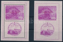 ** 1950 Vasút Blokk,
Railway Block
Mi 35-36 - Andere & Zonder Classificatie