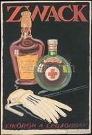 1924 Gönczi-Gebhardt Tibor (1902-1994): Zwack Unicum, Plakátterv, Vegyes Technika, Papír, Aláírt, 27×18 Cm / Zwack Unicu - Reclame