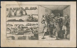 XVI. Sz. 1543 Pécs Bevétele A Törökök által. Rézmetszet Három Képpel. / Pécs And The Attack Of The Turks. Copper Plate E - Estampas & Grabados