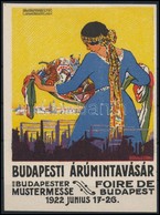 1922 Budapesti Árumintavásár Nagyméretű Levélzáró / Budapest Fair, Large Poster Stamp 9x13 Cm - Ohne Zuordnung